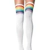 Leg Avenue Hosiery Opaque Rainbow Thigh Highs