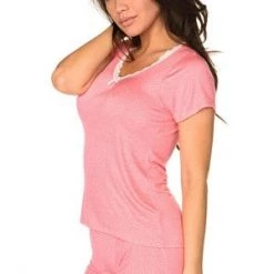 Velvet Kitten Pink With Love Short Set Lingerie