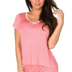 Velvet Kitten Pink With Love Short Set Lingerie