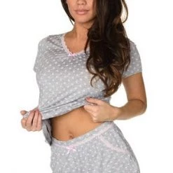 Velvet Kitten With Love Short PJ Set