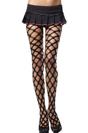 Leg Avenue Black Hardcore Net Pantyhose 1 Leg Avenue Black Hardcore Net Pantyhose