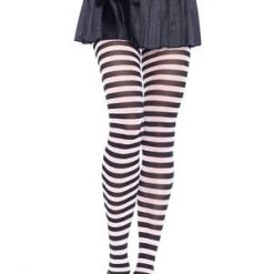 Leg Avenue Diva Nylon Striped Tights Plus Size Hosiery
