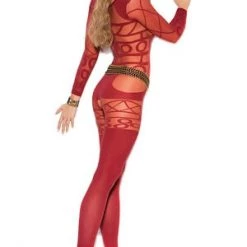 Elegant Moments Geo Crazy Bodystocking Clearance