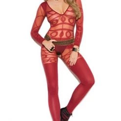 Elegant Moments Geo Crazy Bodystocking Clearance