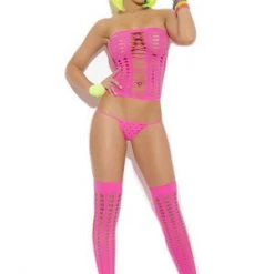 Elegant Moments Lingerie Hot Pink Desire Set
