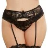 Dreamgirl Queen Sultry Nights Garter Belt Plus Size