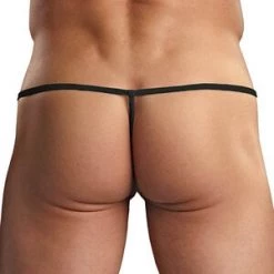 Male Power Black Euro Male G-String Men's