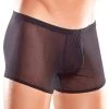 Male Power Men's Black Mesh Pouch Shorts