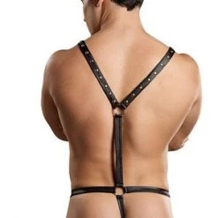 Male Power Studded Suspender Pouch Men's