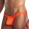 Male Power Men's Orange Euro Spandex Thong