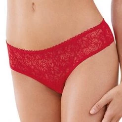 Dreamgirl Red Ruffles & Lace Boyshort Clearance