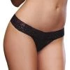 Dreamgirl Panties Black Stretch Lace Thong