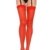 Leg Avenue Red Sheer Thigh High Stockings