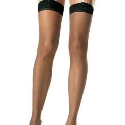 Leg Avenue Black Sheer Thigh High Stockings