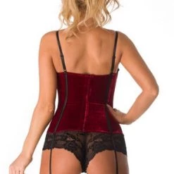 Velvet Kitten Trending Sellers Seductive Red Velvet Corset