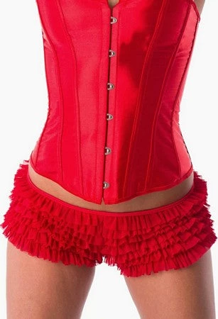 Velvet Kitten Panties Red Ruffle Boy Shorts W/ Bow 1 Velvet Kitten Panties Red Ruffle Boy Shorts W/ Bow