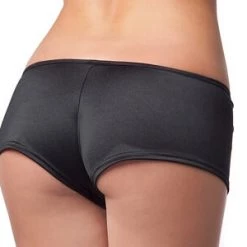 Coquette Black Lycra Booty Short