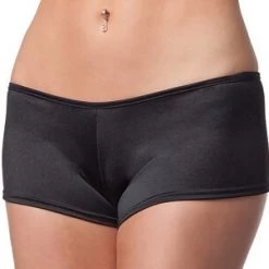 Coquette Black Lycra Booty Short