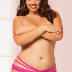 Seven 'til Midnight Plus Size Queen Pink Laila Panty