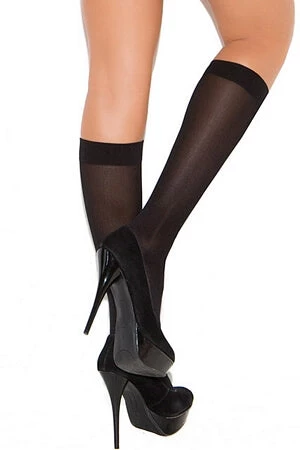Elegant Moments Opaque Knee High Stockings 2 Elegant Moments Opaque Knee High Stockings