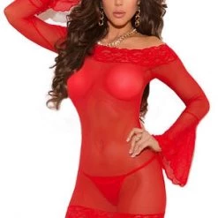 Elegant Moments Off The Shoulder Mesh Mini Dress