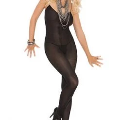 Elegant Moments Crotchless Sensual Opaque Body Stocking