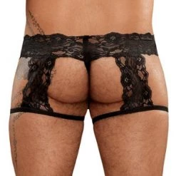 Male Power Lace G-String Garter Short Men's