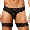 Male Power Lace Micro Garter Short