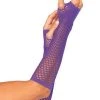 Leg Avenue Accessories Purple Fishnet Fingerless Gloves