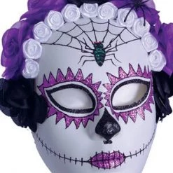 Underwraps Costumes Purple Spider Sugar Skull Mask $9.99 Costumes