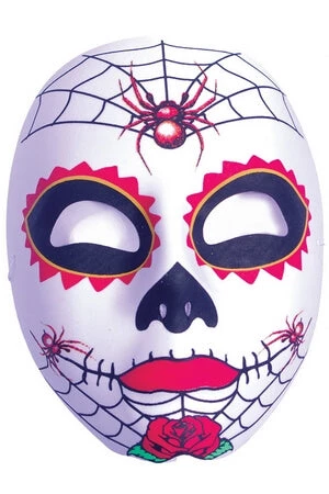 Underwraps Costumes $9.99 Costumes Spider Rose Sugar Skull Mask 1 Underwraps Costumes $9.99 Costumes Spider Rose Sugar Skull Mask