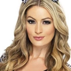 Smiffy's Animal Print White Leo Bow Headband