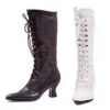 Elllie Rebecca White Boot With Lace Shoes & Boots
