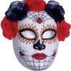 Underwraps Costumes $9.99 Costumes Red Spider Sugar Skull Mask