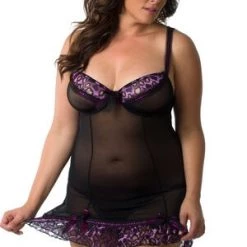 Velvet Kitten Plus Pleated Ribbon Chemise 8 Velvet Kitten Plus Pleated Ribbon Chemise