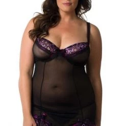 Velvet Kitten Plus Pleated Ribbon Chemise 7 Velvet Kitten Plus Pleated Ribbon Chemise