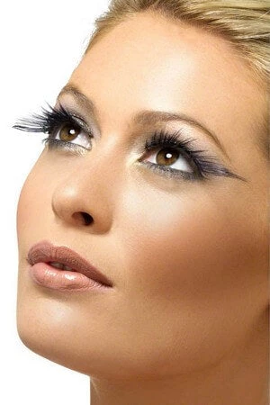 Smiffy's Green & Black Diamante Eyelashes 1 Smiffy's Green & Black Diamante Eyelashes