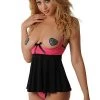 Velvet Kitten Exposed Hearts Babydoll