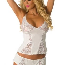 Velvet Kitten Clearance Plus White Desire Cami Set