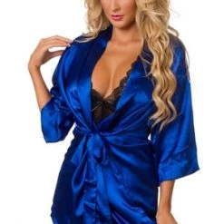 Velvet Kitten Blue Midnight Romance Robe Set Trending Sellers