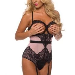 Velvet Kitten Blushing Beauty Open Cup Bustier 7 Velvet Kitten Blushing Beauty Open Cup Bustier