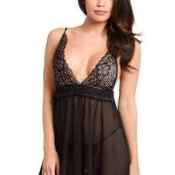 Velvet Kitten Lace Empire Babydoll