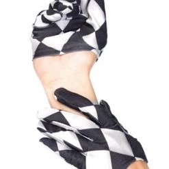 Leg Avenue Harlequin Cropped Gloves Accessories