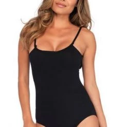 Leg Avenue Black Basic Bodysuit Teddies
