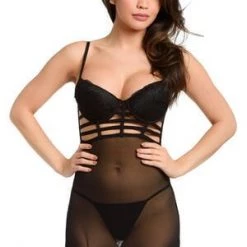 Velvet Kitten Strap At Me Chemise Clearance