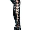 Ellie Shoes Thigh High 5 Inch Lace Boot