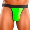 Male Power Men's Lime Green Mesh Micro Thong