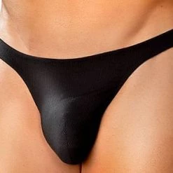 Male Power Men's Slinky Black Wonder Thong
