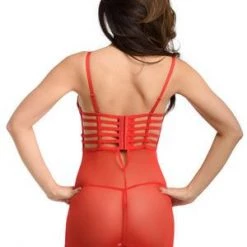 Velvet Kitten Red Strap At Me Chemise