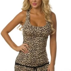Velvet Kitten Leopard Lace Short PJ Trending Sellers